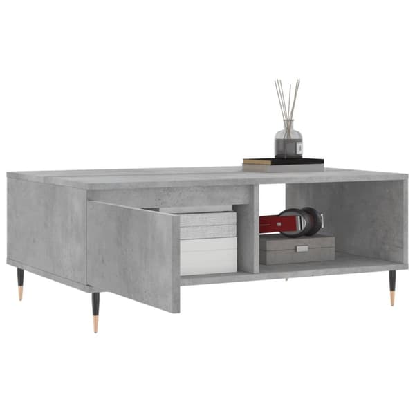 sofabord 90x60x35 cm konstrueret træ betongrå