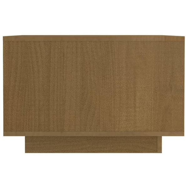 Soffbord honungsbrun 50x50x33,5 cm massiv furu