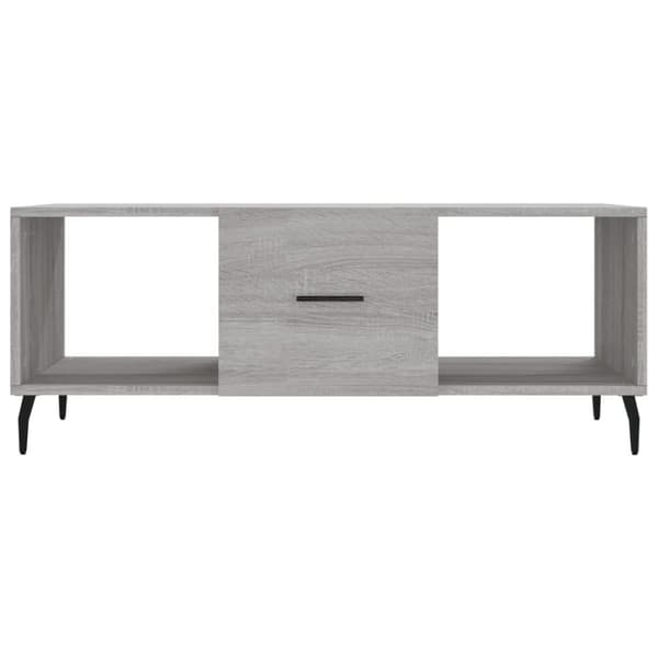 Sohvapöytä harmaa Sonoma 102x50x40 cm tekninen puu