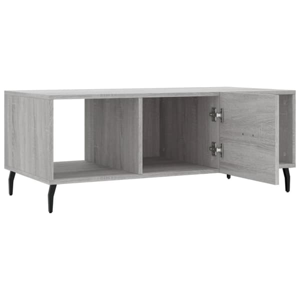 Sohvapöytä harmaa Sonoma 102x50x40 cm tekninen puu