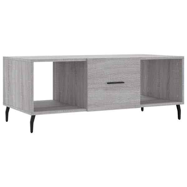 Sohvapöytä harmaa Sonoma 102x50x40 cm tekninen puu