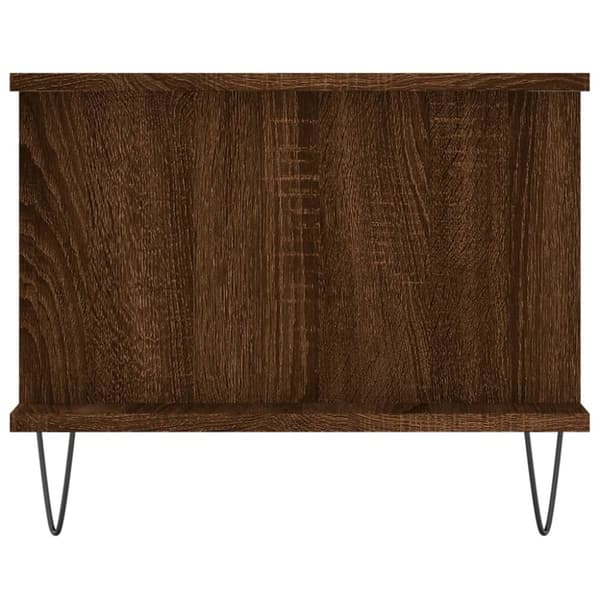 Soffbord brun ek 90x50x40 cm konstruerat trä