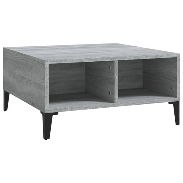 Sohvapöytä harmaa Sonoma 60x60x30 cm tekninen puu