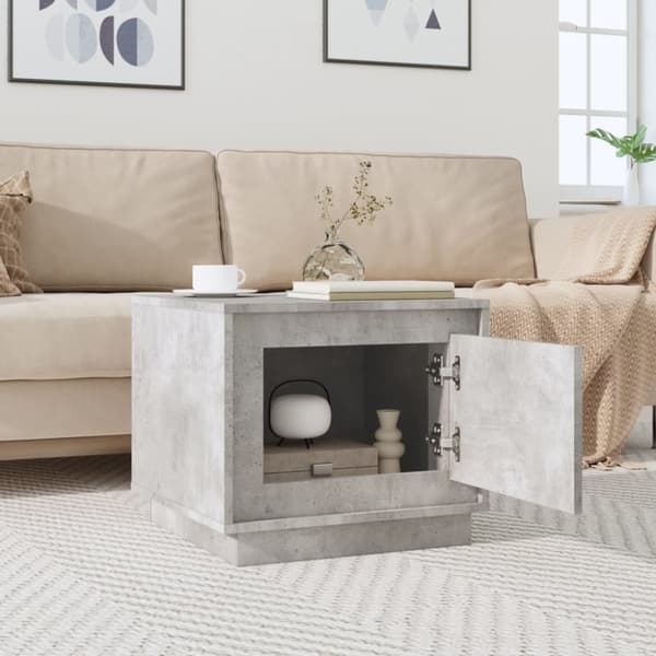 sofabord 51x50x44 cm konstrueret træ betongrå