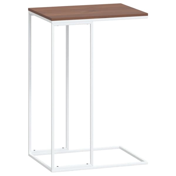 sidebord 40x30x59 cm konstrueret træ hvid
