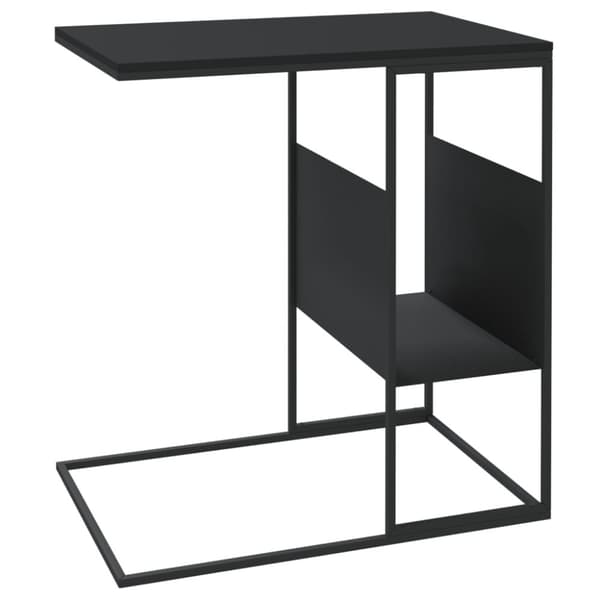 sidebord 55x36x59,5 cm konstrueret træ sort