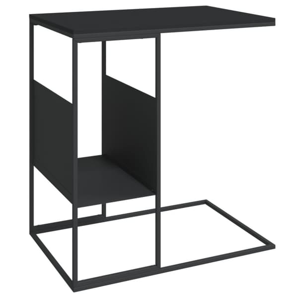 sidebord 55x36x59,5 cm konstrueret træ sort