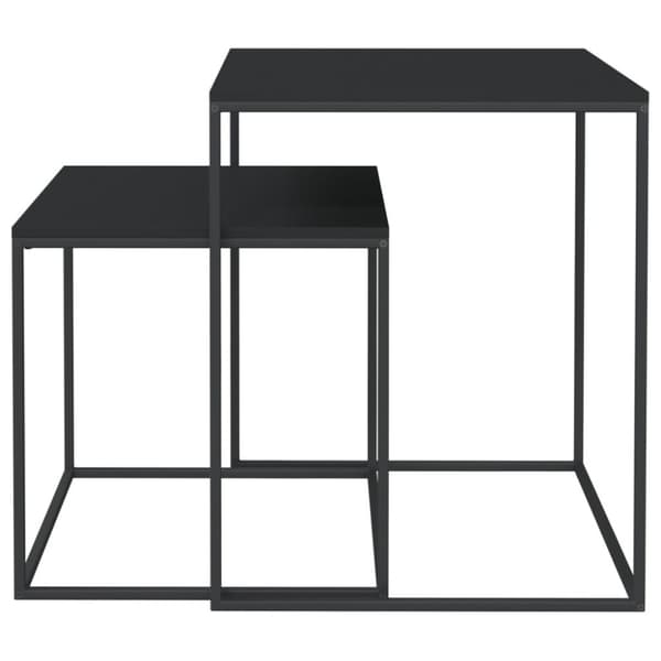 Satsbord 2 st konstruerat trä och metall
