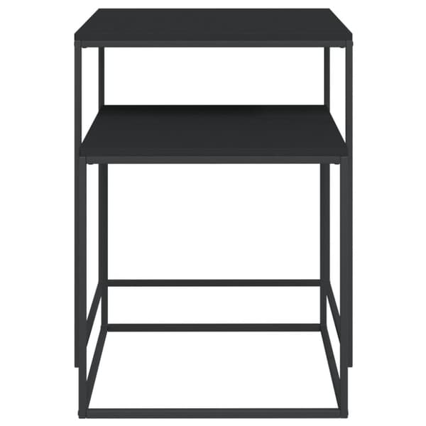 Satsbord 2 st konstruerat trä och metall