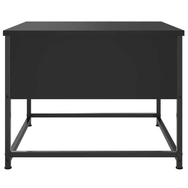 Soffbord svart 51x51x40 cm konstruerat trä