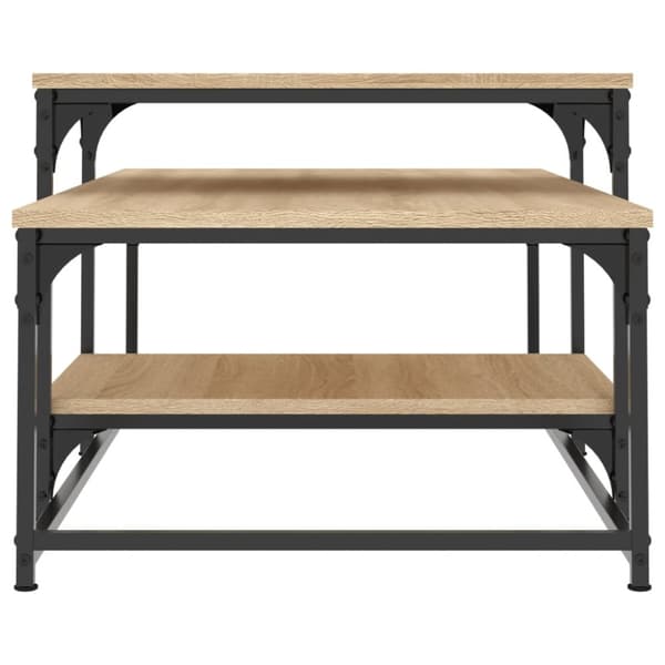 Soffbord sonoma-ek 102x60x45 cm konstruerat trä