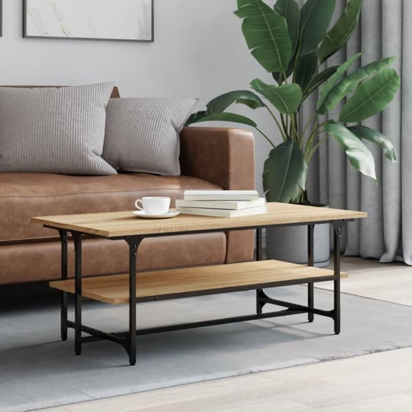 Soffbord Sonoma ek 100x50x40 cm konstruerat trä
