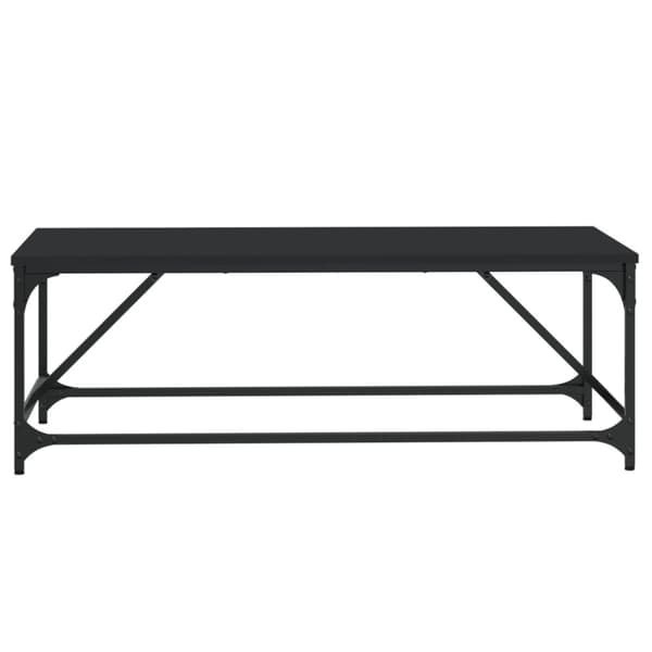 Sohvapöytä musta 100x50x35 cm tekninen puu