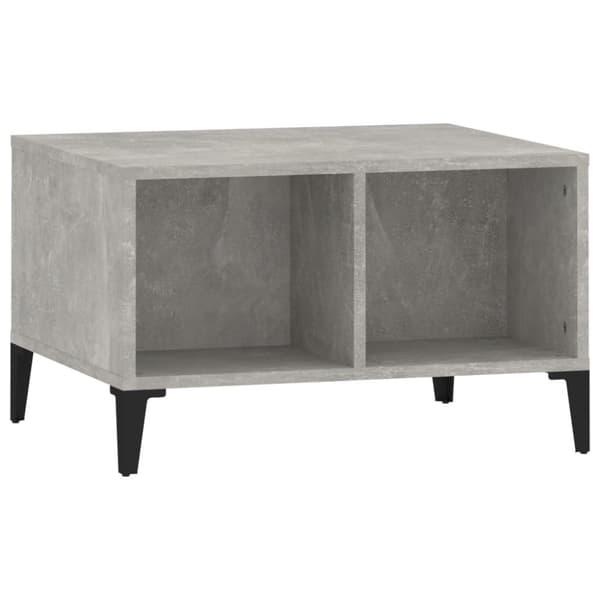 Soffbord betonggrå 60x50x36,5 cm konstruerat trä
