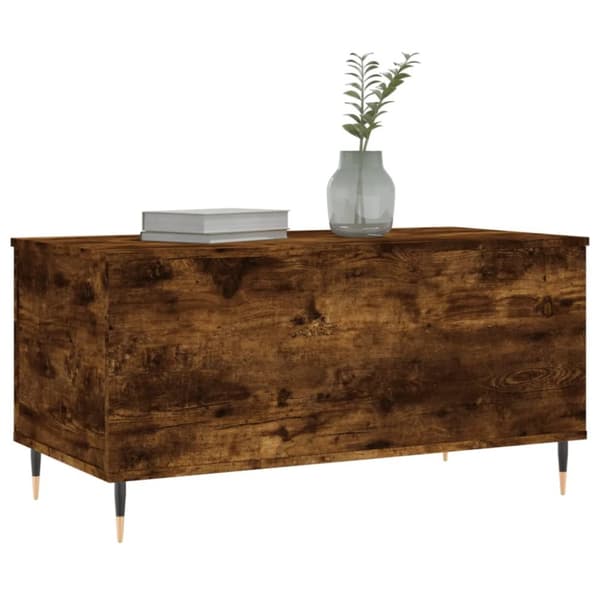 Soffbord rökfärgad ek 90x44,5x45 cm konstruerat trä