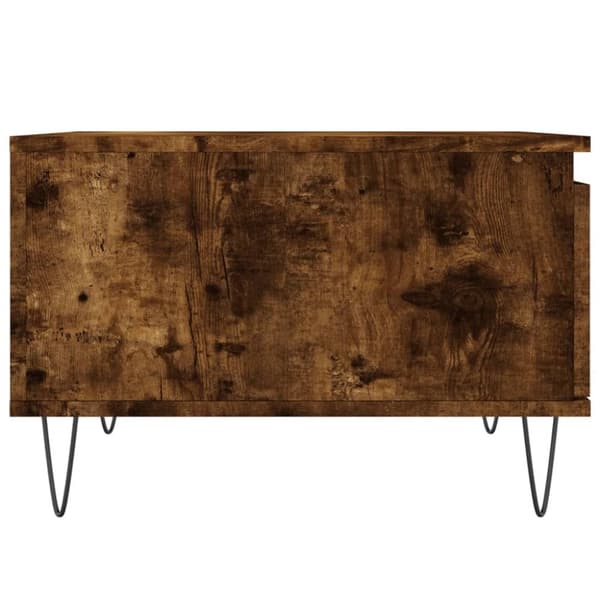 Soffbord rökfärgad ek 55x55x36,5 cm konstruerat trä