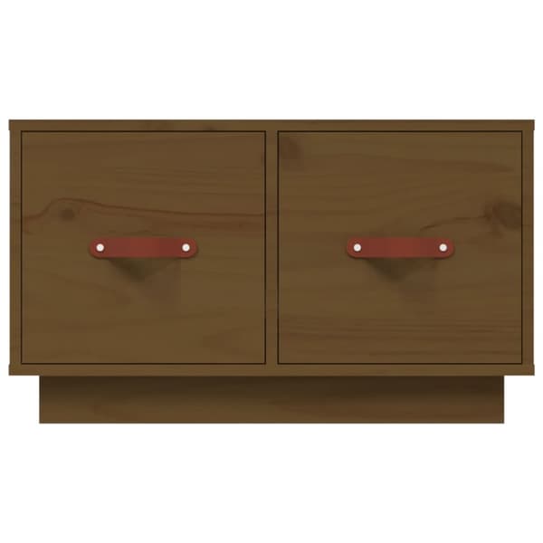 sofabord 60x53x35 cm massivt fyrretræ gyldenbrun
