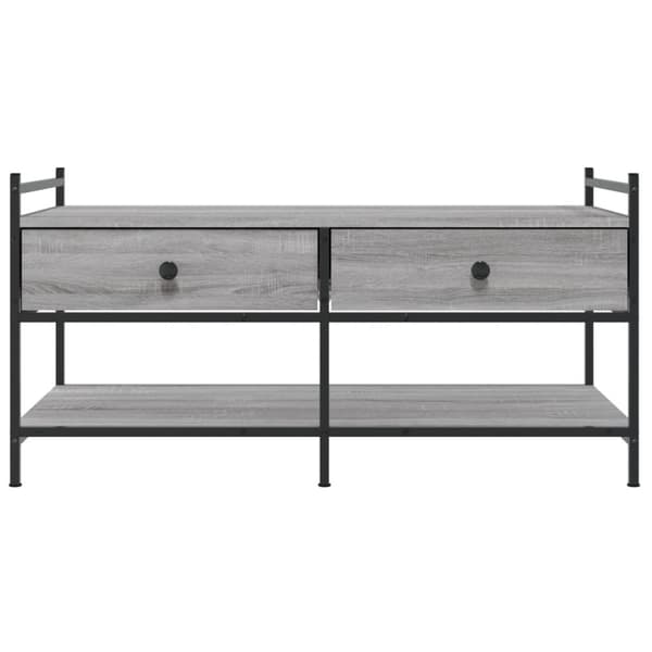 Sohvapöytä harmaa Sonoma 99x50x50 cm tekninen puu