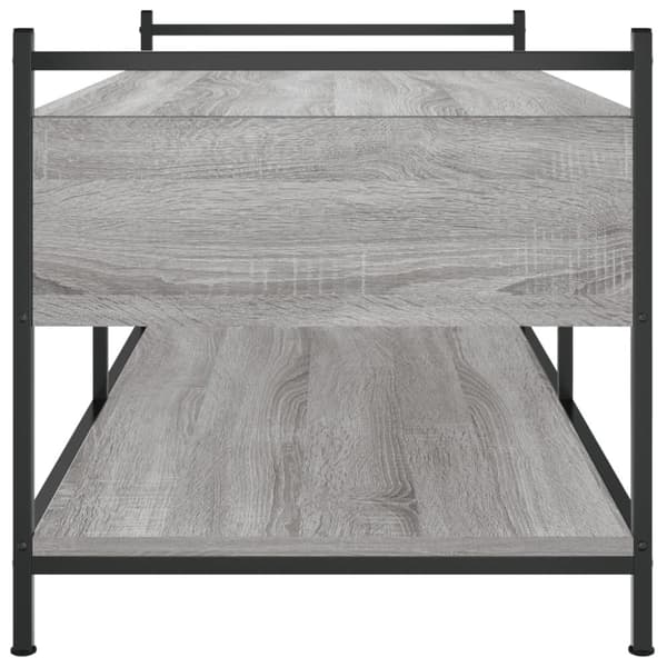 Sohvapöytä harmaa Sonoma 99x50x50 cm tekninen puu