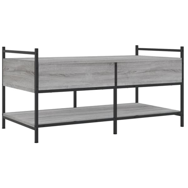 Sohvapöytä harmaa Sonoma 99x50x50 cm tekninen puu