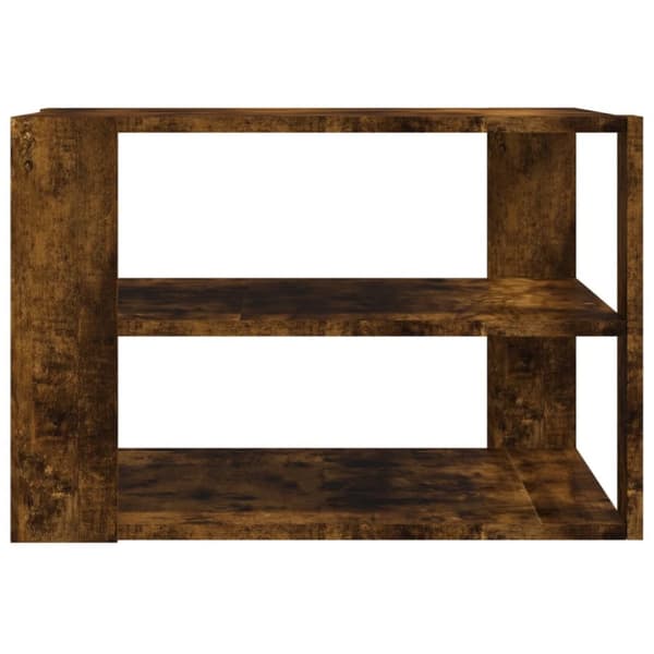 Soffbord rökfärgad ek 59,5x59,5x40 cm konstruerat trä