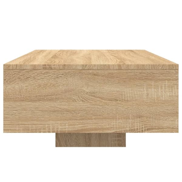 Soffbord med LED sonoma-ek 85x55x31 cm