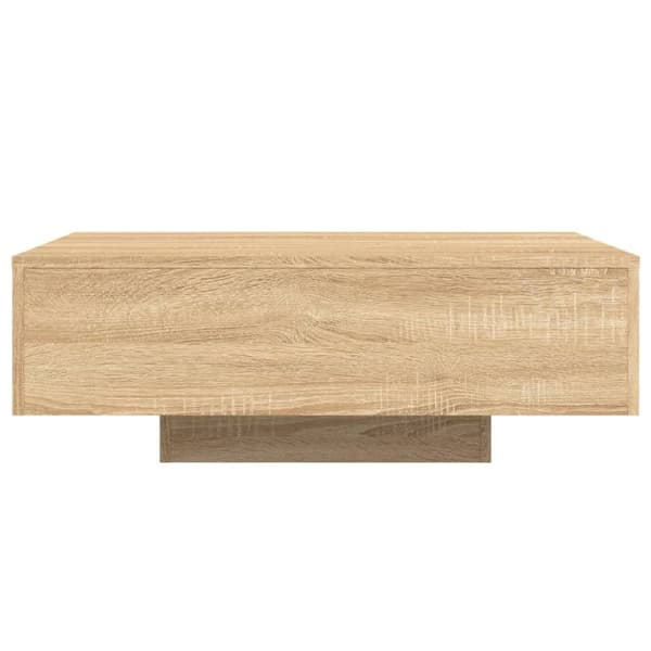 Soffbord med LED sonoma-ek 85x55x31 cm