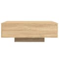 Miniatyrbild 7 av 10: Soffbord med LED sonoma-ek 85x55x31 cm