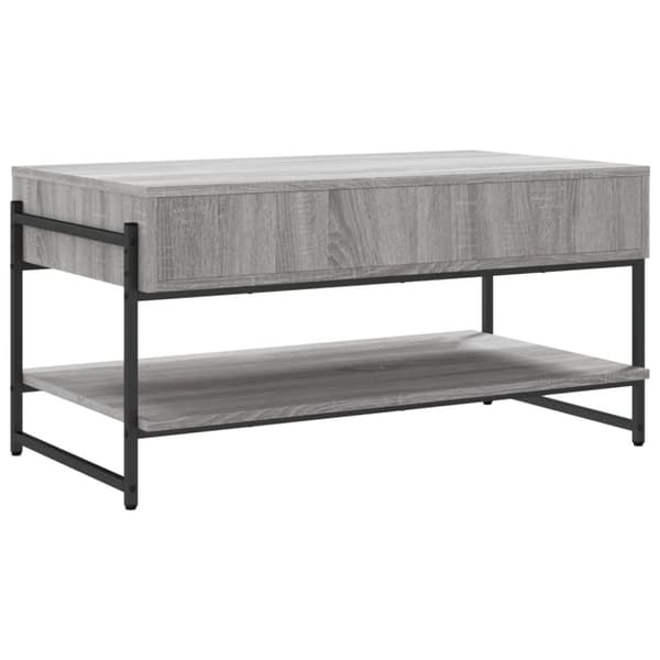 Soffbord grå sonoma 90x50x45 cm konstruerat trä