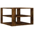 Miniatyrbillede 4 af 9: vidaXL sofabord 59,5x59,5x40 cm konstrueret træ røget egetræsfarve