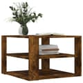Miniatyrbillede 2 af 9: vidaXL sofabord 59,5x59,5x40 cm konstrueret træ røget egetræsfarve