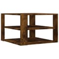 Miniatyrbillede 1 af 9: vidaXL sofabord 59,5x59,5x40 cm konstrueret træ røget egetræsfarve