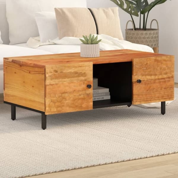 vidaXL sofabord 100x54x40 cm massivt akacietræ
