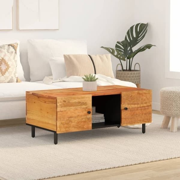 vidaXL sofabord 100x54x40 cm massivt akacietræ