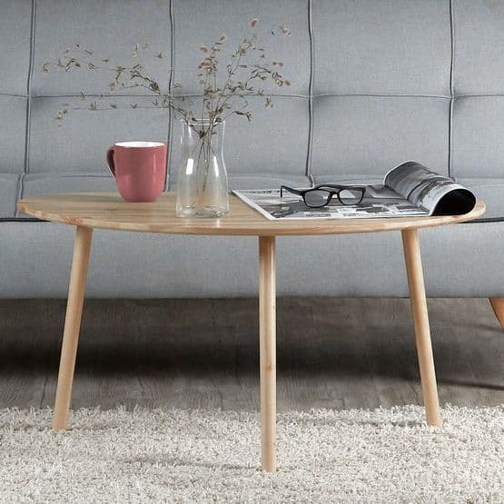 Soffbord - Kidney - Natur