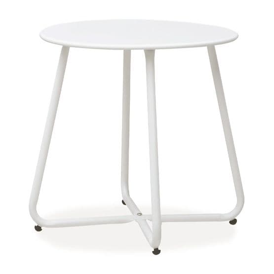 Soffbord - Rund I Metall - Vit