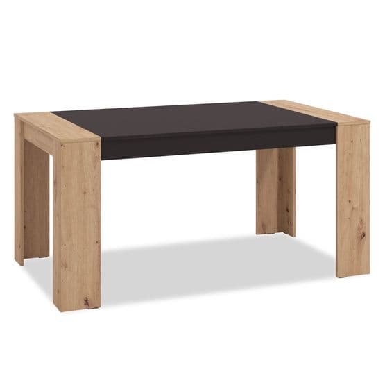 Soffbord - 154x90 Cm - Natur Och Svart