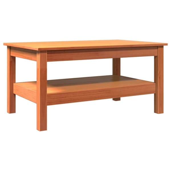 vidaXL sofabord 80x50x40 cm massivt fyrretræ gyldenbrun