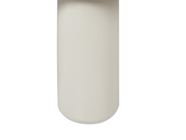 Sofabord Hvit MDF PVC 100 x 70 x 40 cm Oval form Moderne design Minimalistisk stil Stue Salongbord