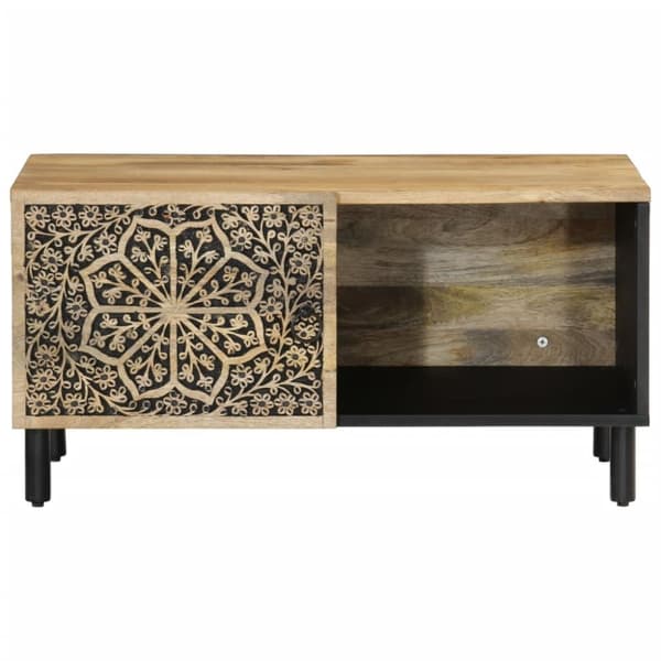 vidaXL Soffbord 80x50x40 cm massivt mangoträ