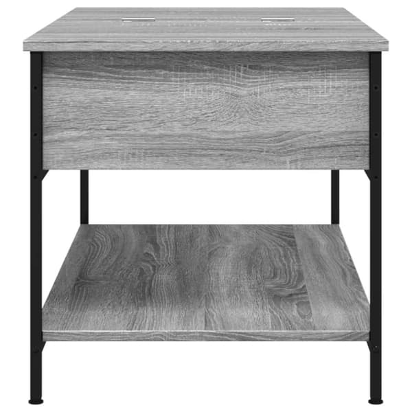 vidaXL sofabord 100x50x50 cm konstrueret træ og metal grå sonoma-eg