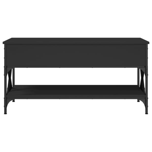 vidaXL sofabord 100x50x50 cm konstrueret træ og metal sort