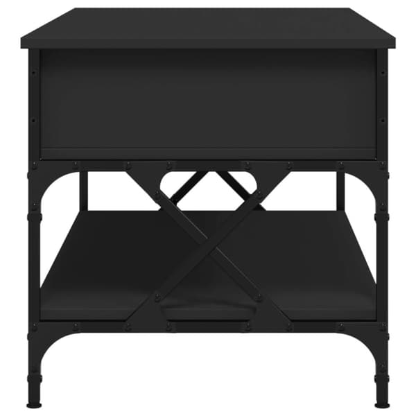vidaXL sofabord 100x50x50 cm konstrueret træ og metal sort