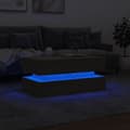 Miniatyrbilde 5 av 11: vidaXL Salongbord med LED-lys sonoma eik 90x50x40 cm