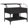 Miniatyrbillede 7 af 11: vidaXL sofabord 70x50x50 cm konstrueret træ sort