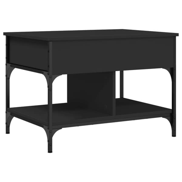 vidaXL sofabord 70x50x50 cm konstrueret træ sort