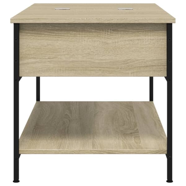 vidaXL sofabord 100x50x50 cm konstrueret træ og metal sonoma-eg