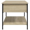 Miniatyrbillede 5 af 11: vidaXL sofabord 100x50x50 cm konstrueret træ og metal sonoma-eg