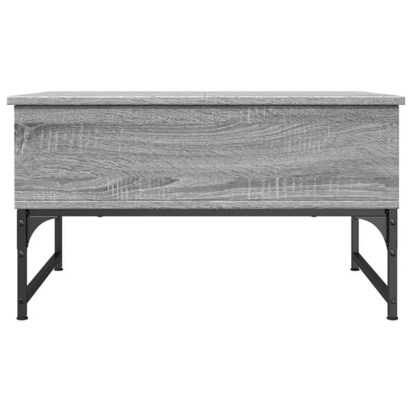 vidaXL Soffbord grå sonoma 70x50x40 cm konstruerat trä och metall