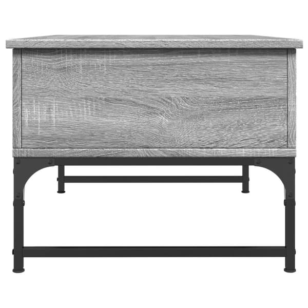 vidaXL Soffbord grå sonoma 70x50x40 cm konstruerat trä och metall